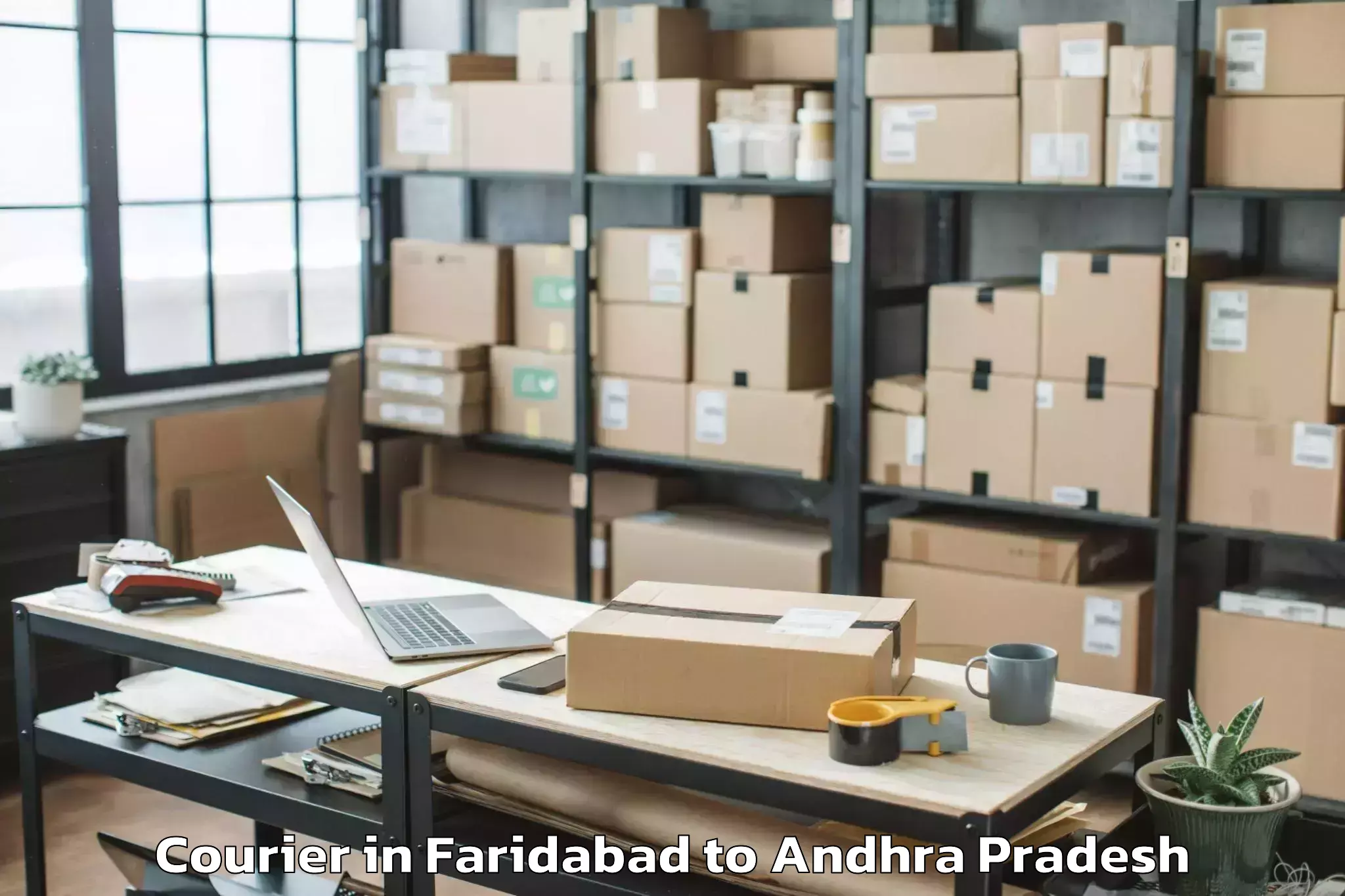 Reliable Faridabad to Kondapalle Courier